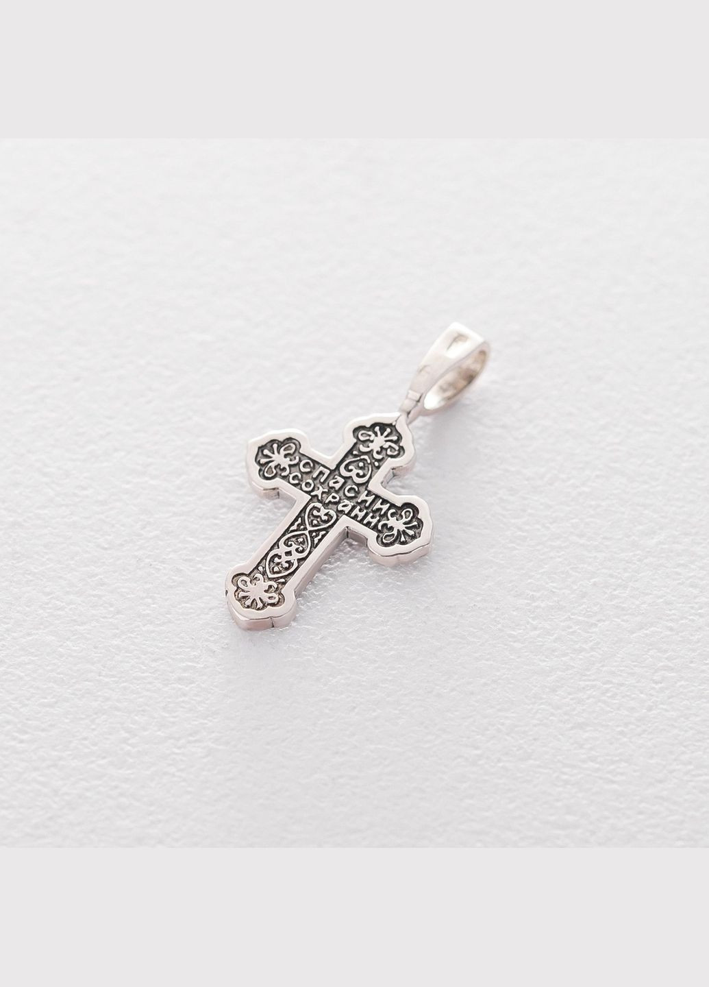 Срібний православний хрестик 132704 Oniks (264022973)