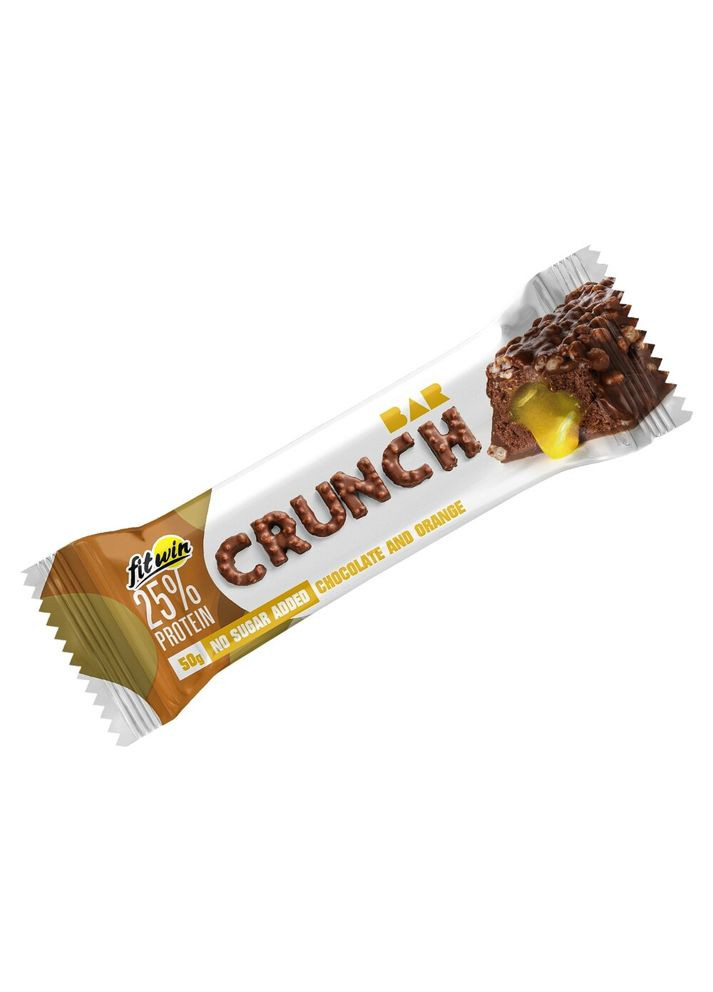 Батончик Crunch Bar 25%, 50 грамм Шоколад-апельсин FitWin (322292740)