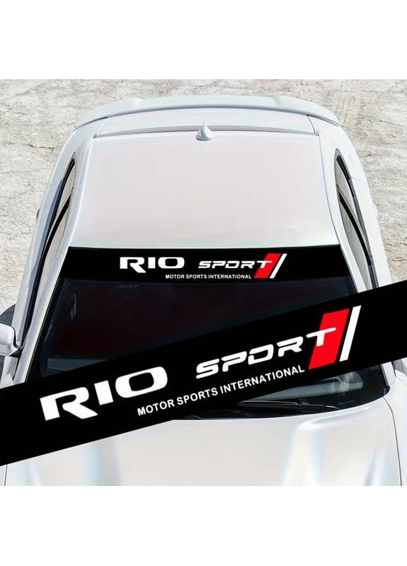 Наклейка на лобовое стекло 3D TUNING STUDIO КИА РИО 1350х190х0.15мм No Brand (366448053)