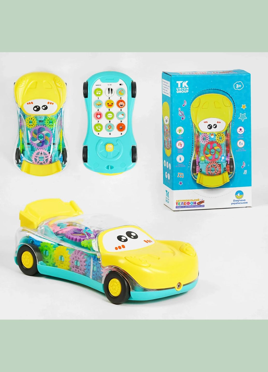 Игрушка "Автомобильный телефон" " ", ВЗУЧ. УКРАИНСКИЙ ЯЗЫК, свет, звуки, песни, стихи, мелодии TK Group (328264730)