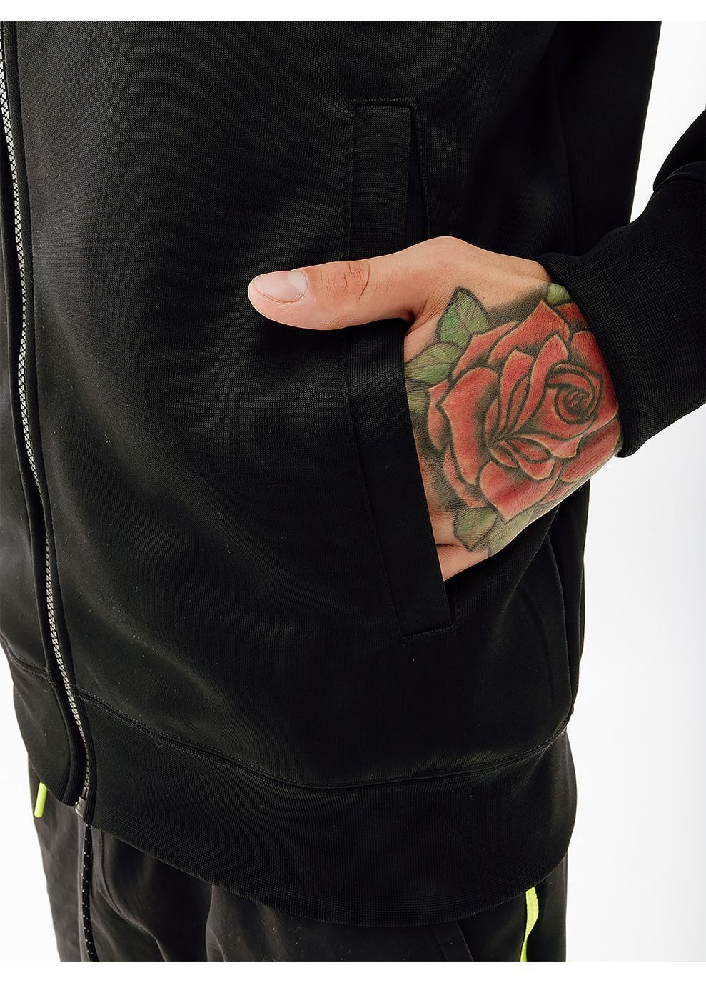 Черная демисезонная мужская куртка m nsw repeat sw pk tracktop черный Nike