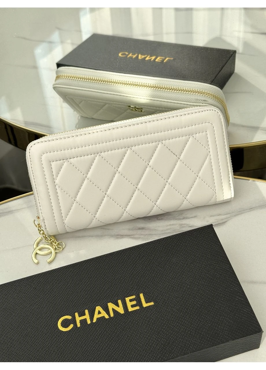 Жіночий гаманець білий із комплектацією великий No Brand (383975829)