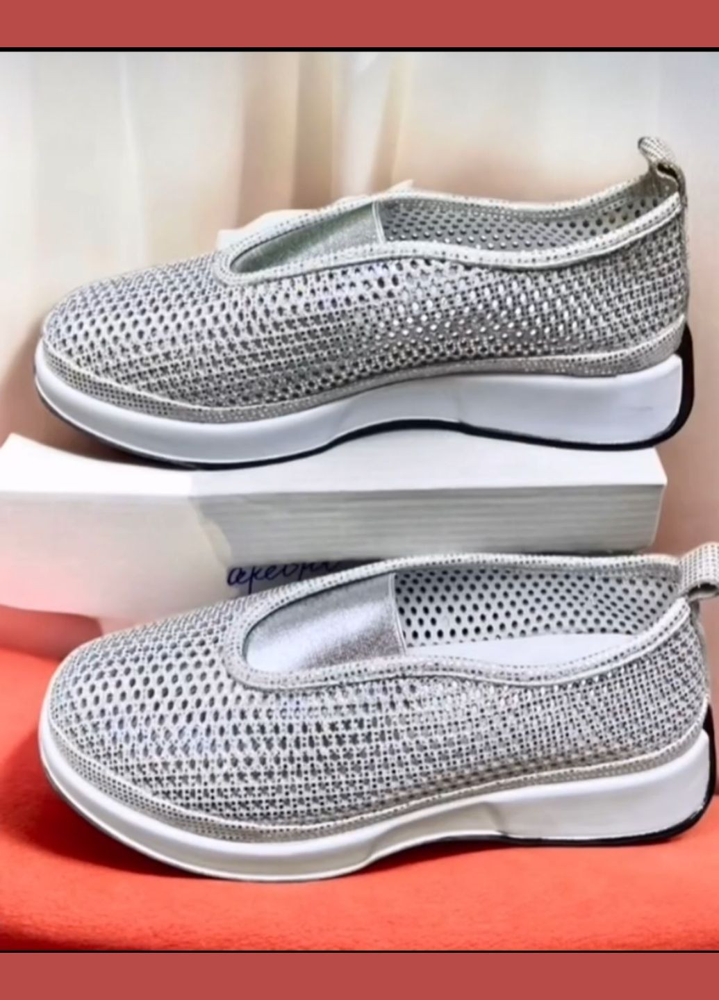 Жіночі балетки | срібні натуральна шкіра (324272443)