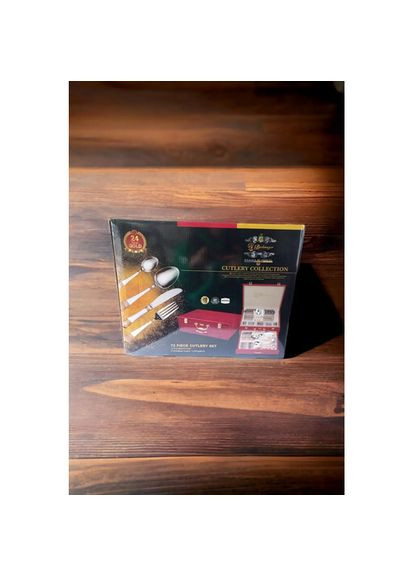 Набір столових приладів із позолотою Bachmayer BM-7882 72 предмети 12 персон No Brand (306557426)