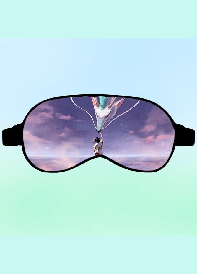 Маска для сну Аніме Віднесені привидами #0001 чорна No Brand (315043613)