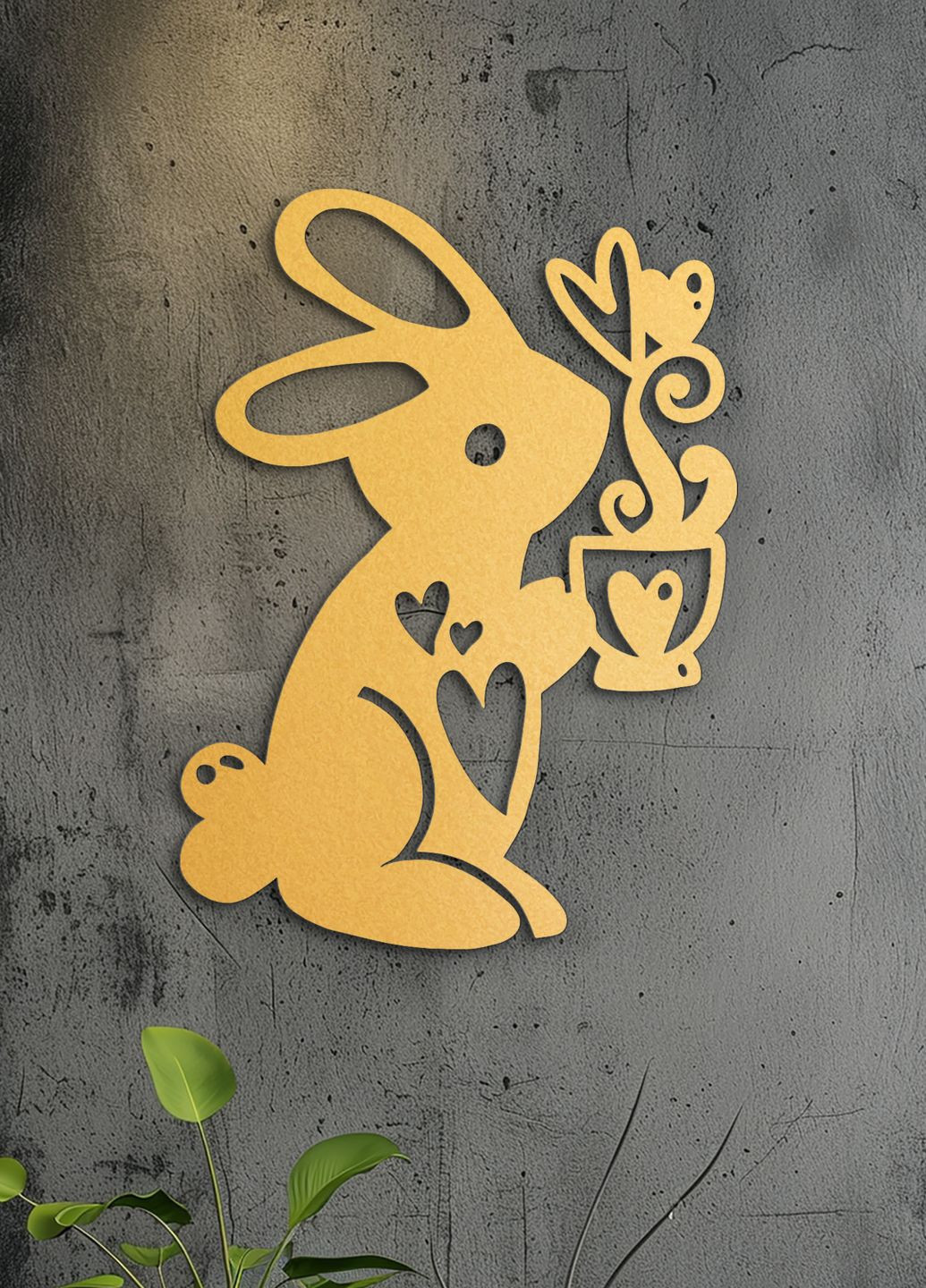 Современная картина на кухню, декор для комнаты "Солнечный зайка", оригинальный подарок 40х30 см Woodyard (291842115)