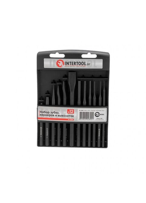 Набір зубил, кернерів та вибивачів 12 од. HT-0289 Intertool (373394662)