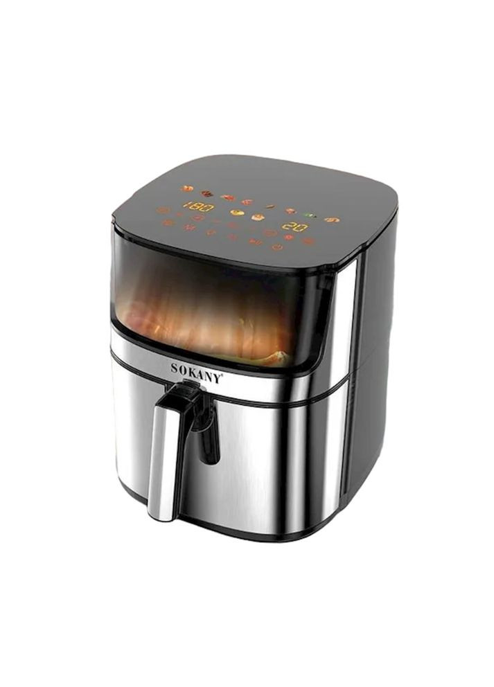Аерофритюрниця для смаження без масла на 6.5л аерогриль мультипіч фритюрниця з антипригарним покриттям 2000Вт (FS3) Sokany (361385264)