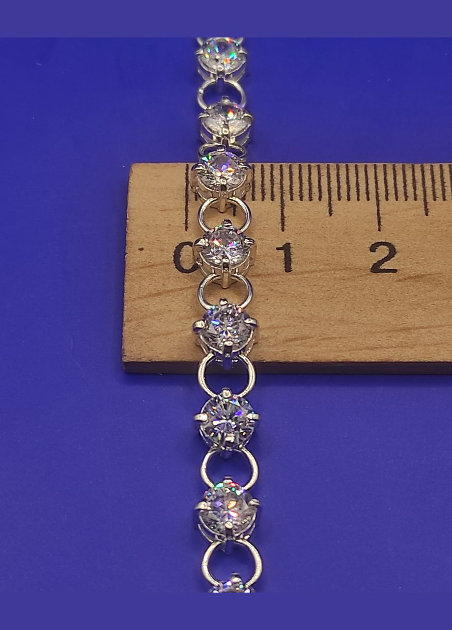 Срібний жіночий браслет 925 проби Довжина 16,5–19,5 см Shiny 1005 No Brand (332806814)