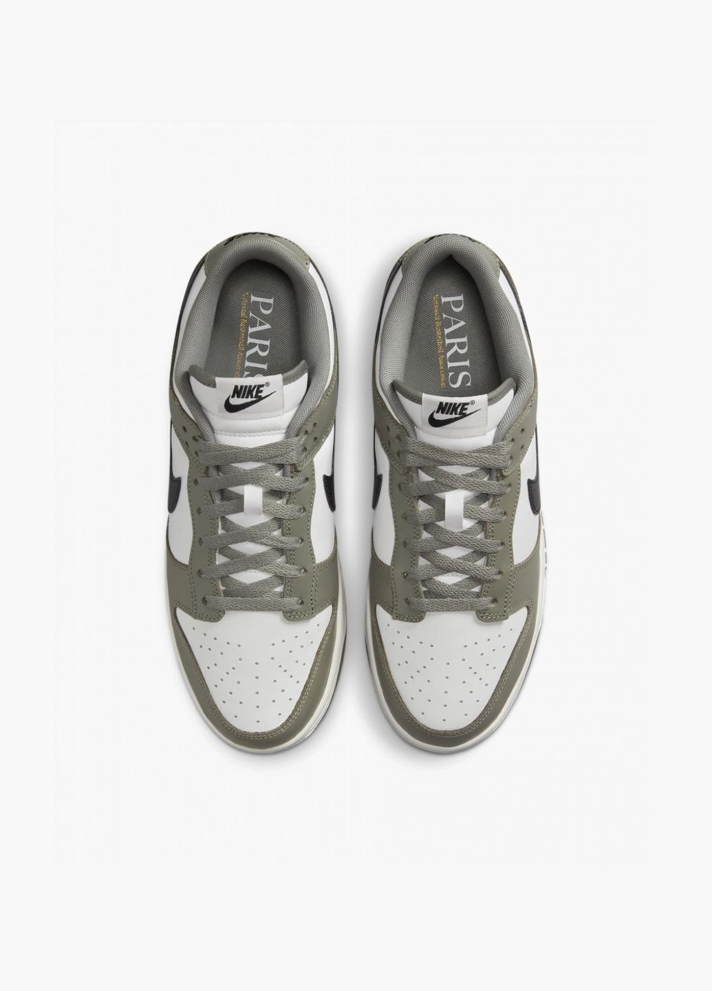 Сірі кросівки чоловічі dunk low grey/white fz4624-001 Nike