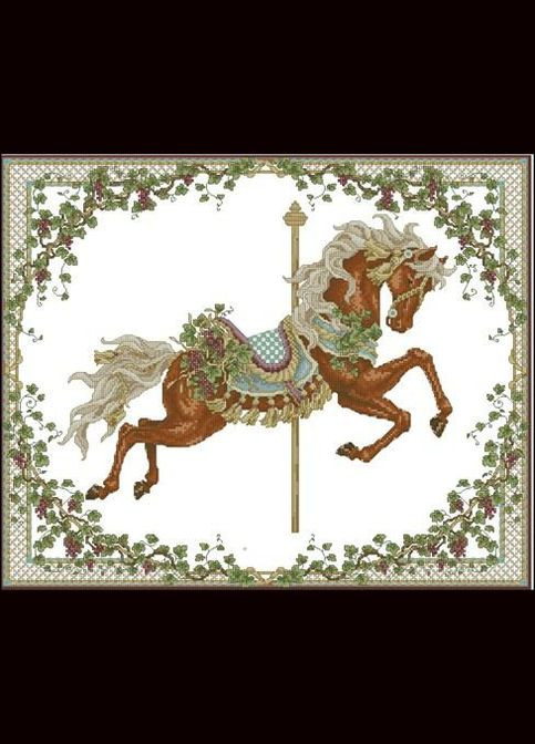 Набір для вишивки хрестиком. Розмір: 40*40 см/37*30 см Осінь Лоскуток (315353490)