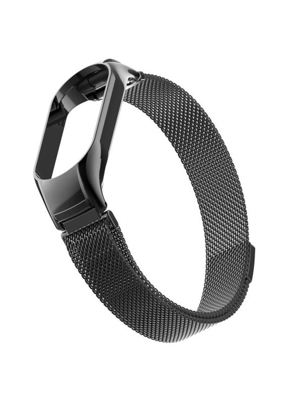 Ремінець Milanese Loop Design для Xiaomi Mi Band 9 (Global) Black No Brand (361077675)