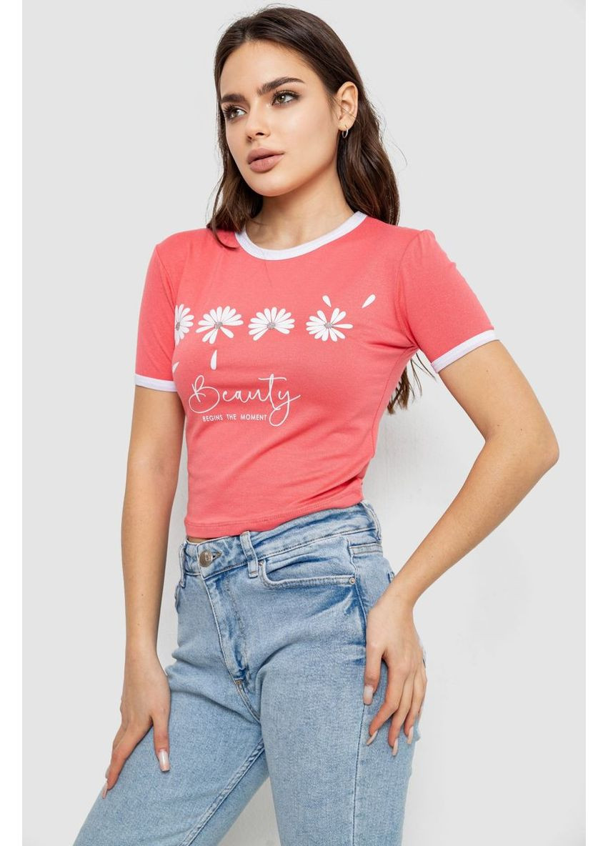 Футболка-топ женская с принтом,, 244R604 Ager - (318529595)