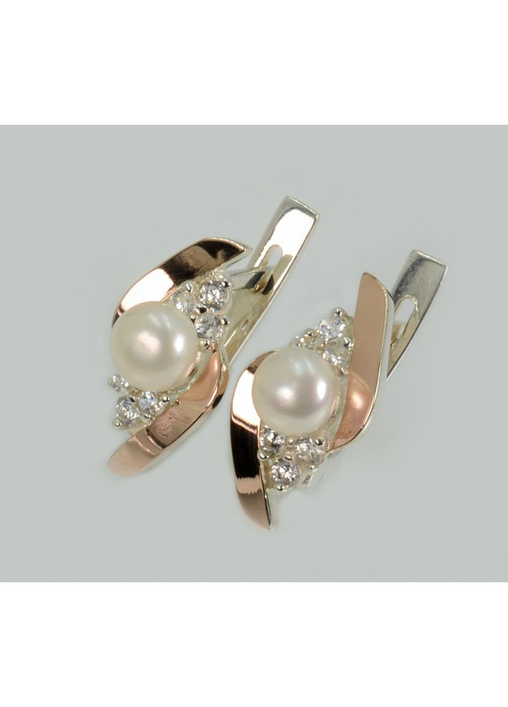 Сережки срібні з жемчугом Silver Style (366813706)