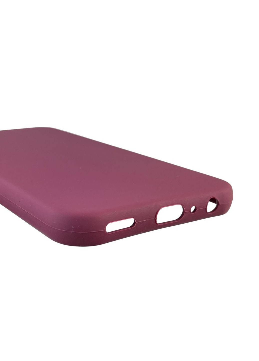 Чохол для Galaxy A24 (SM-A245F) силіконовий з мікрофіброю нековзний на самсунг а24 бордовий Samsung (366018923)