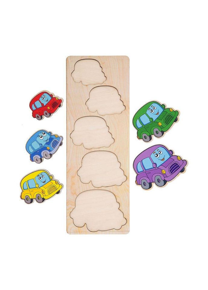 Настільна гра-сортер "Машинки" (ПСД066) PSD066 більше-менше Ubumblebees (316274415)