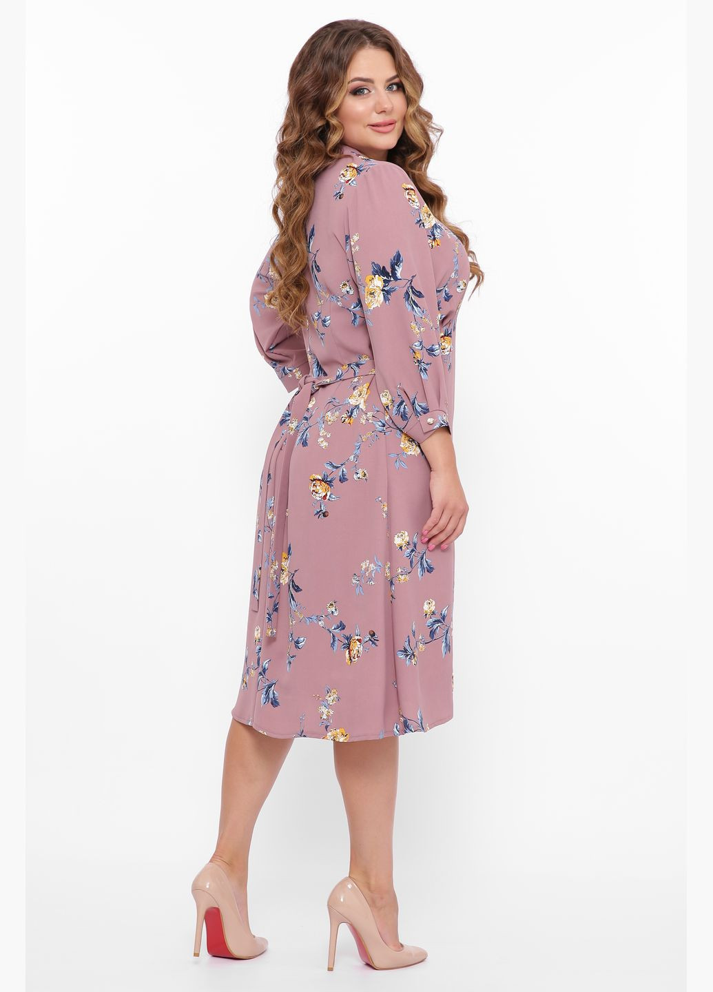 Рожева відвертий сукня приталеного силуету мішон рожевий Tatiana