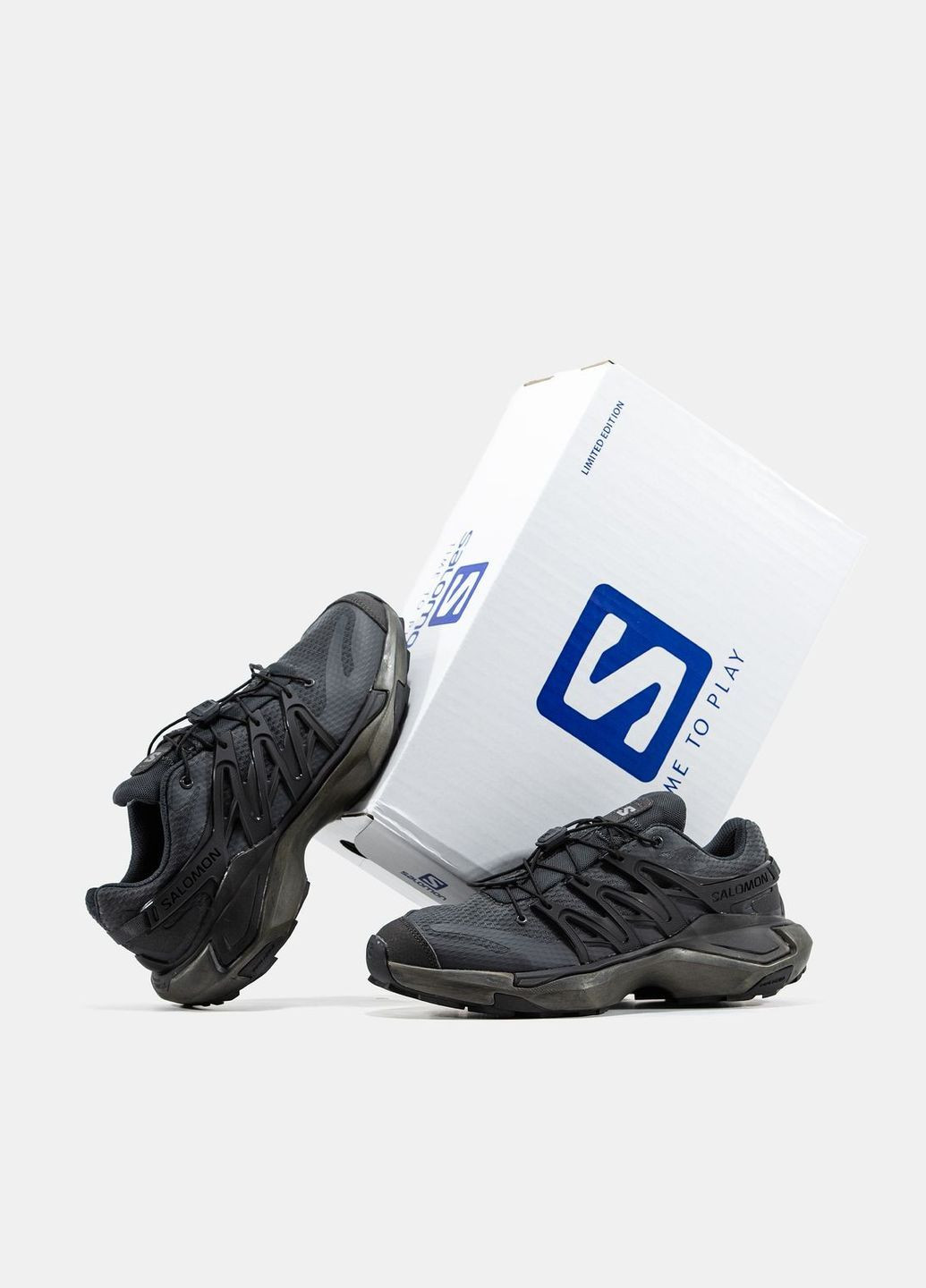 Темно-сірі Осінні кросівки чоловічі No Brand