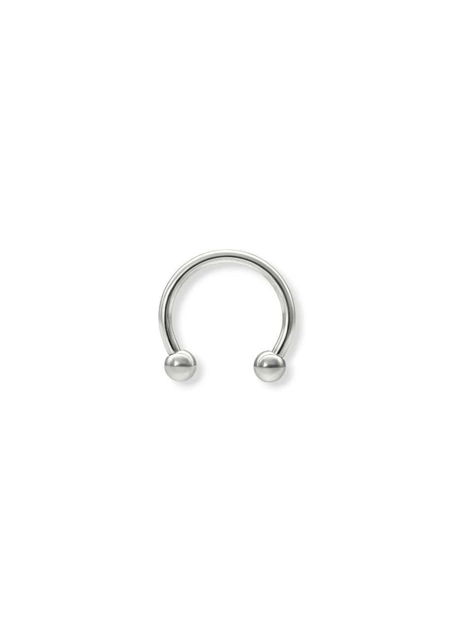 Циркуляр (підкова) медична сталь з кульками 1,6х14х4 BCB No Brand (397550560)