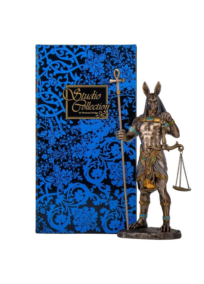 Статуетка Анубіс бог потубічного світу 27х11 см 78129 полістоун покритий бронзою Veronese (302239441)