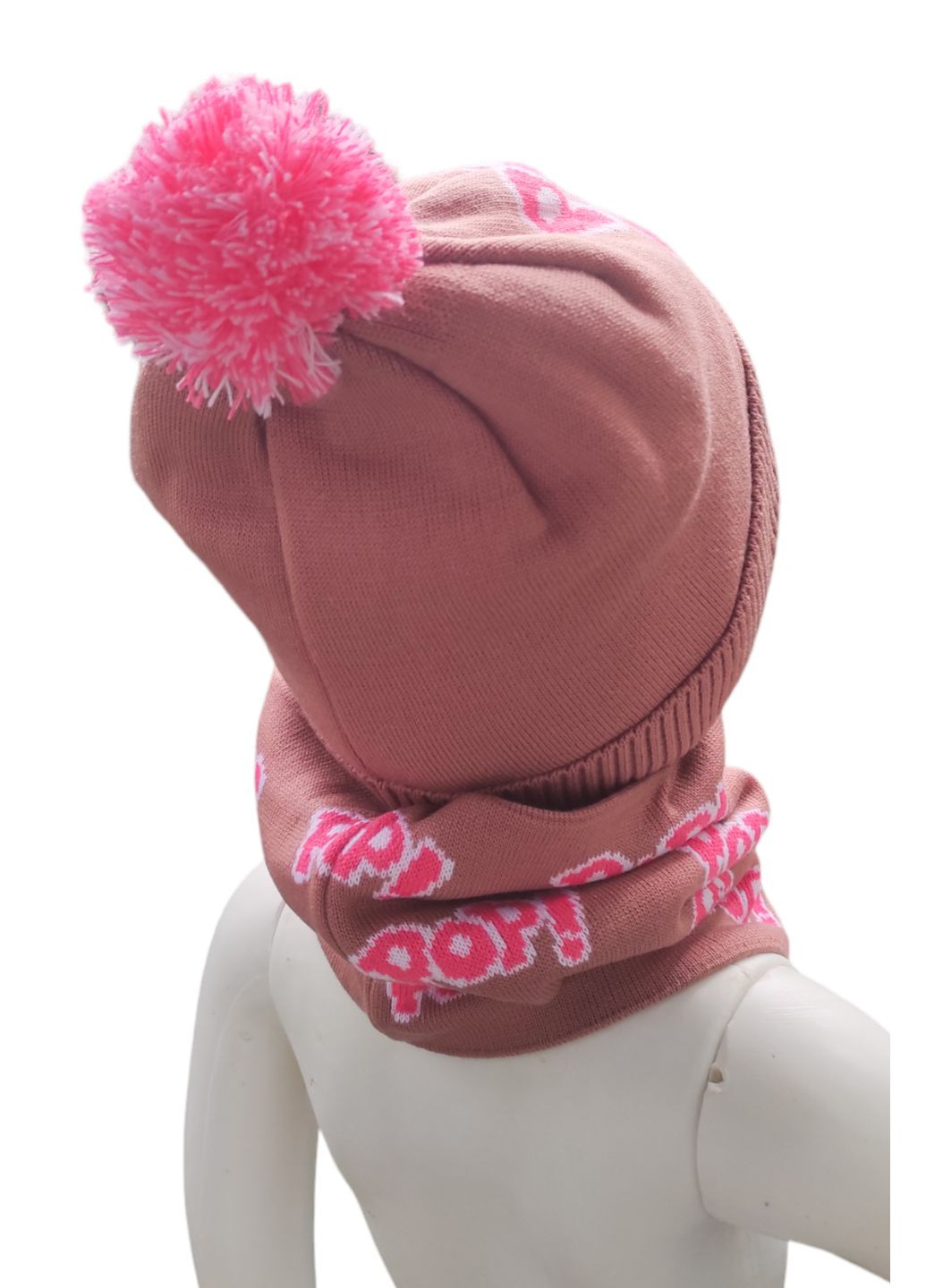 Комплект на флисе шапка + хомут с надписями Talvi (301914110)