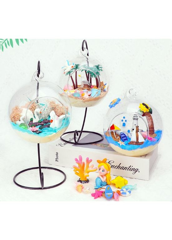 Румбокс Прибрежный берег стеклянный шар с подсветкой Набор для творчества DIY No Brand (362452919)