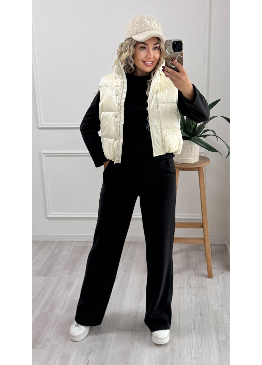 Теплий жiночий костюм чорного кольору 35459 Fashion (365254518)