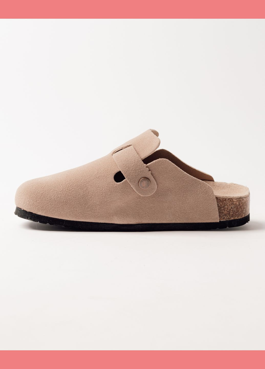 Бежевые сабо на платформе замша ALLSY на платформе