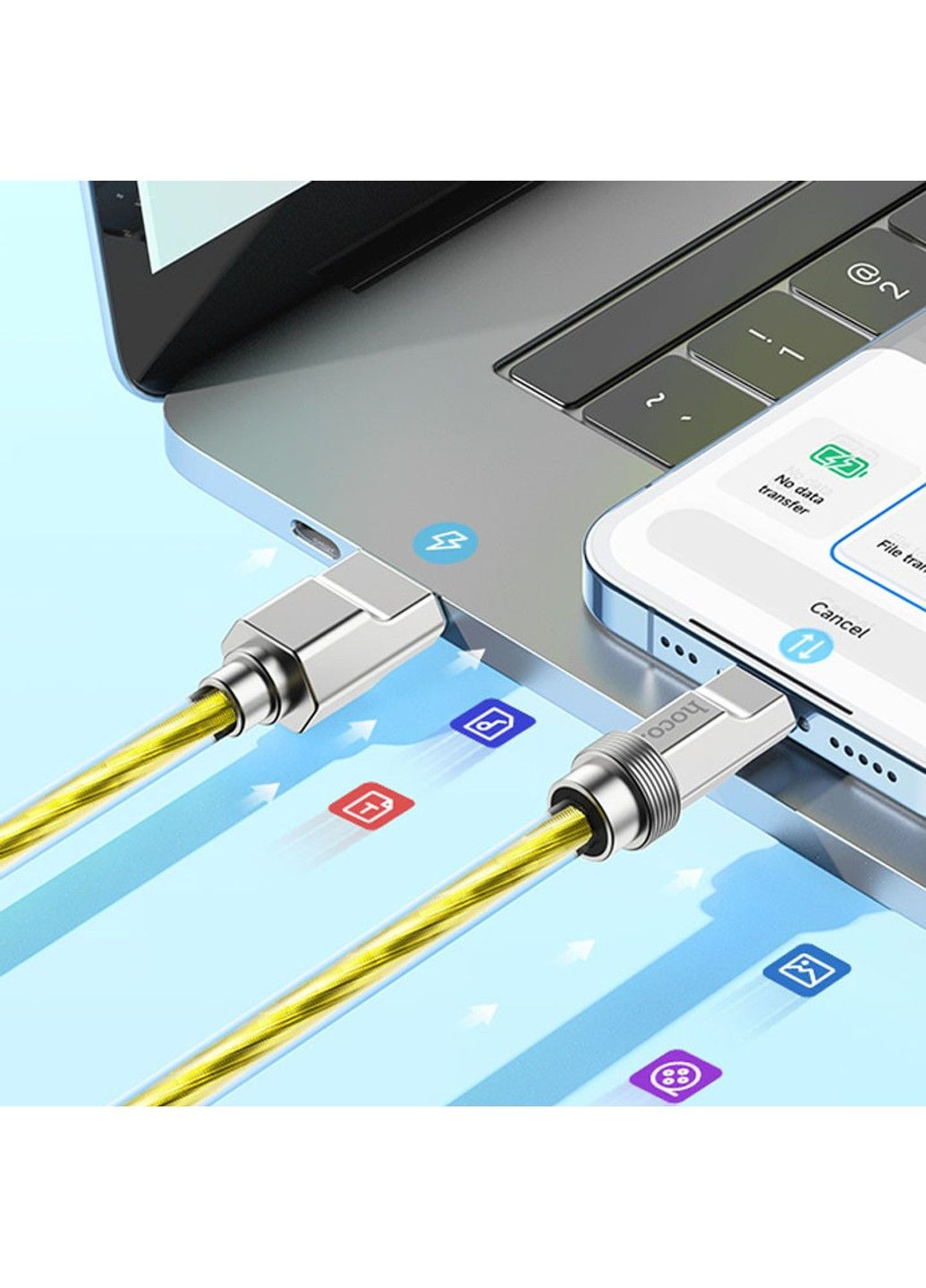 Дата кабель U113 Solid 2.4A USB to Lightning (1m) Hoco (294843465)