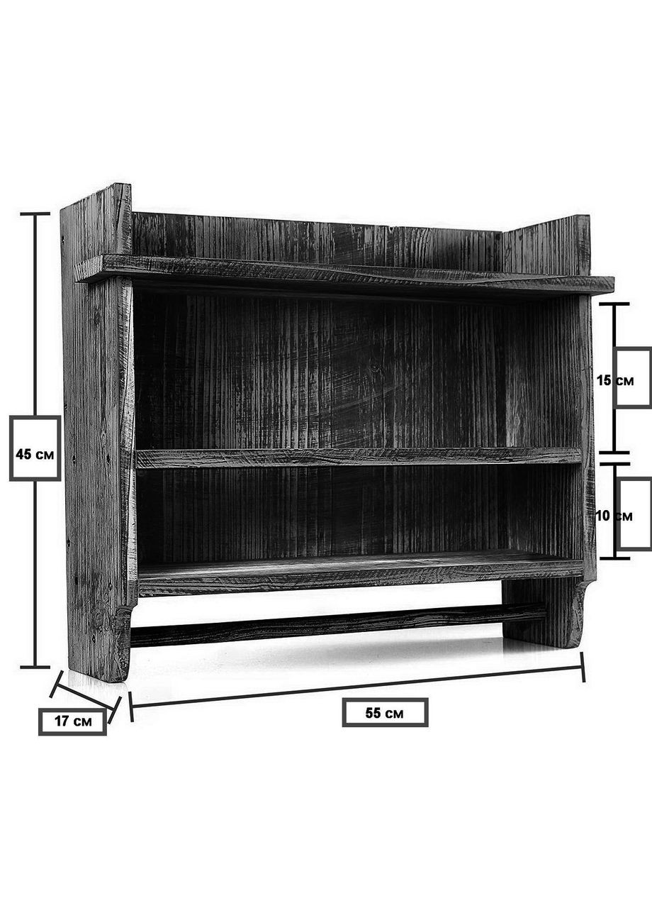 Полка для ванной из дерева Баден бланже (ВНП-003001) No Brand (328091976)