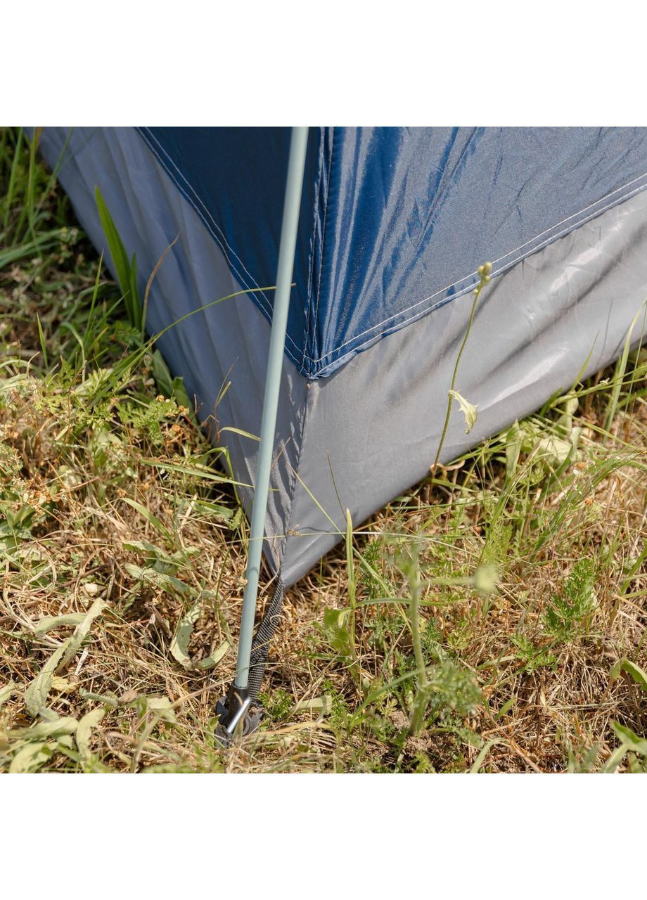 Палатка кемпинговая трехместная 190×190×140 (см) автоматическая LU-002 Синий No Brand (369478453)