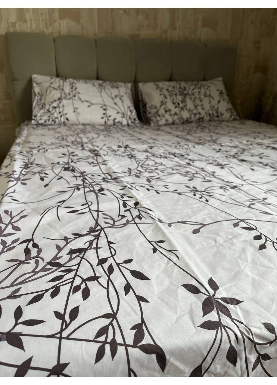 Комплект постільної білизни півтораспальний No Brand верба фіолетова (370864761)