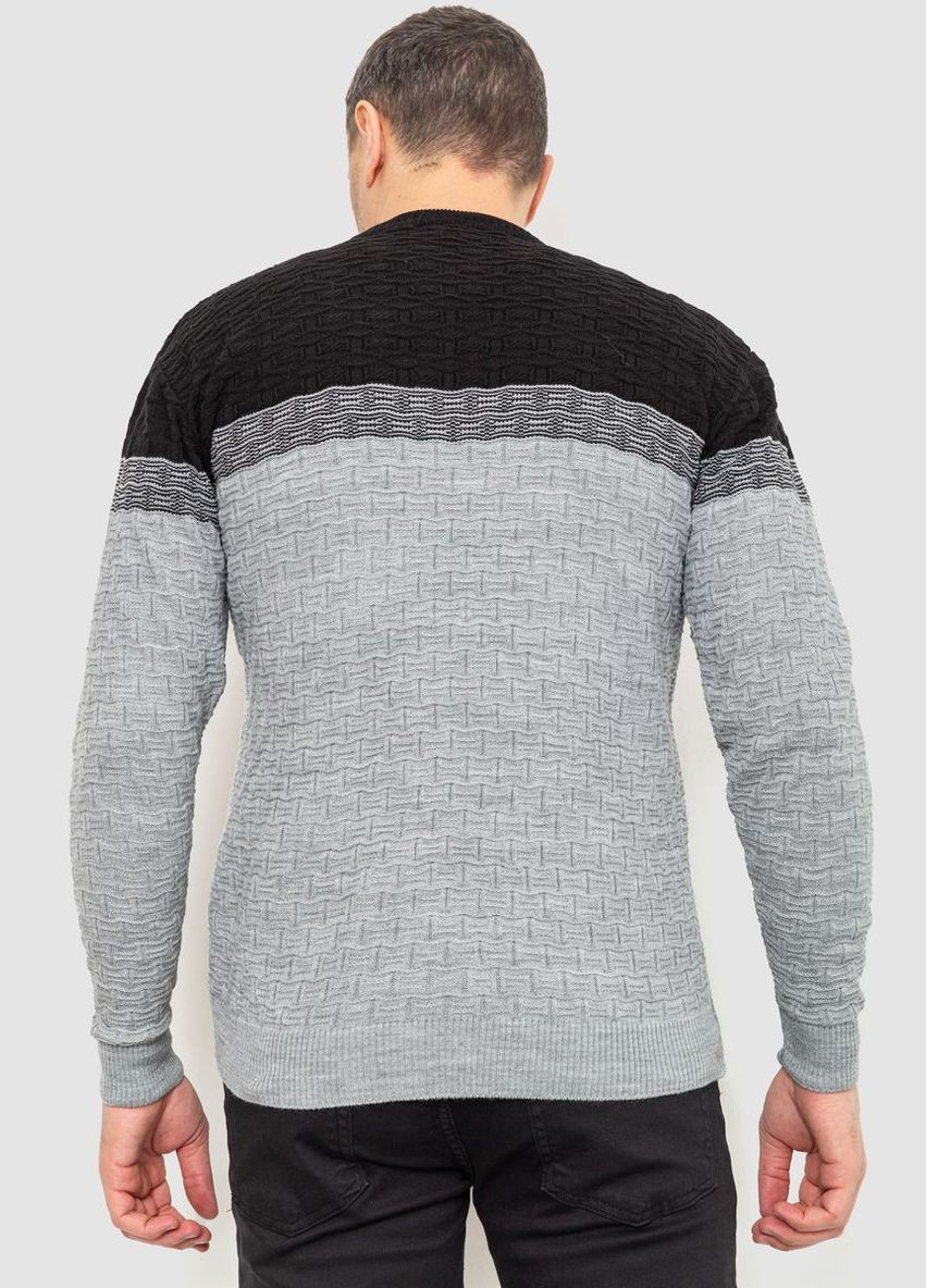 Комбинированный демисезонный свитер мужской 161r883 Ager