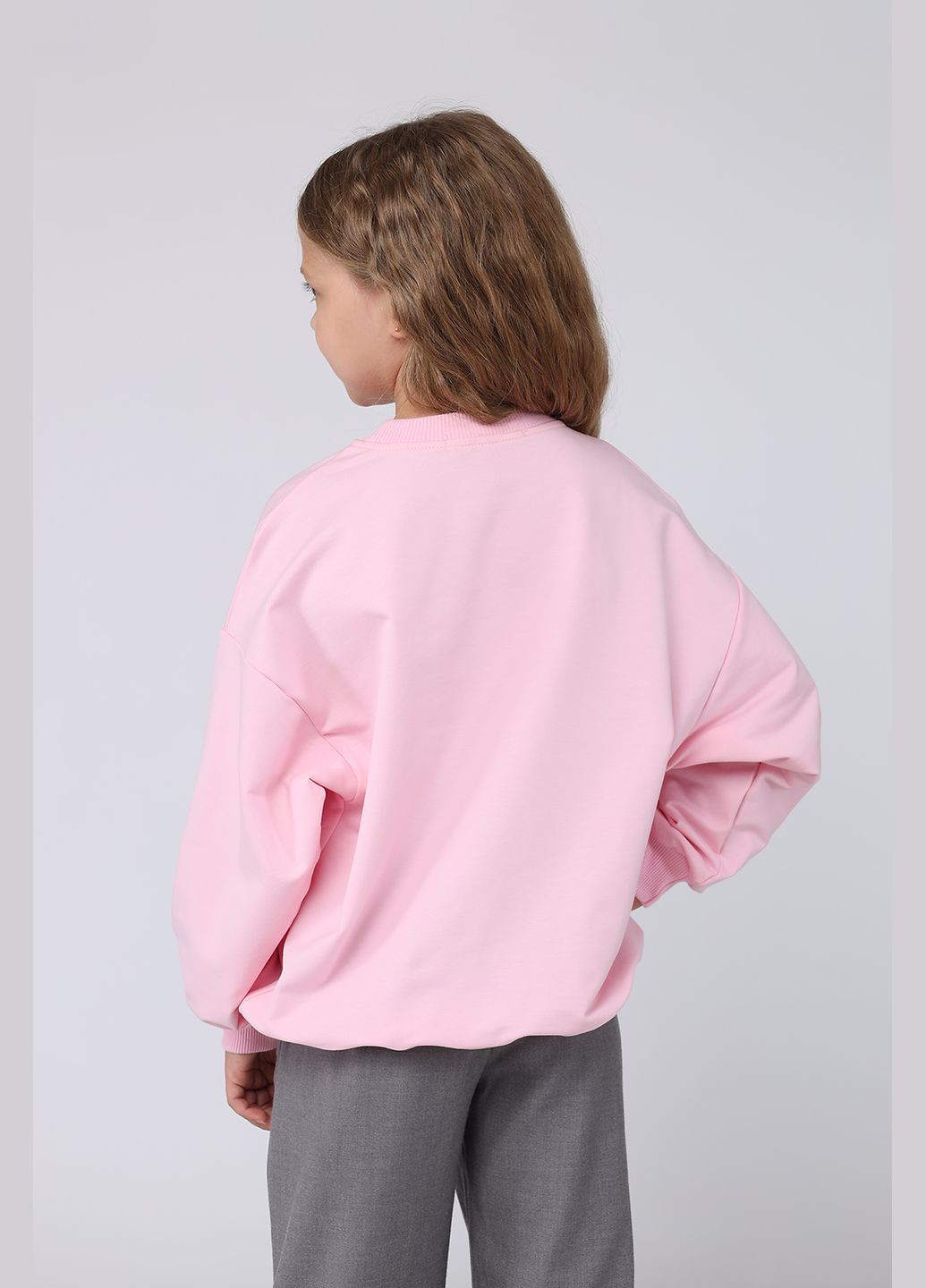 Yuki світшот для дівчинки колір рожевий cb-00278752 рожевий трикотаж