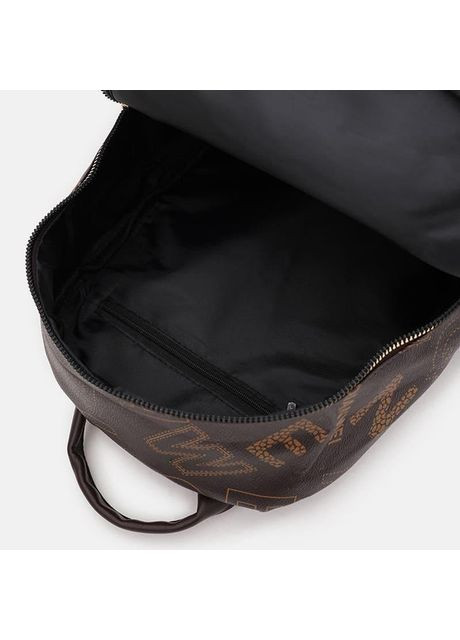 Рюкзак женский из экокожи 8 л городской маленький Коричневый 39371 Monsen (355884796)