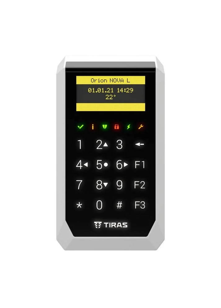 Клавіатура K-PAD OLED+ Black з OLED-дисплеєм та вбудованим зчитувачем NFC/Mifare (21-00068) Tiras (383409104)