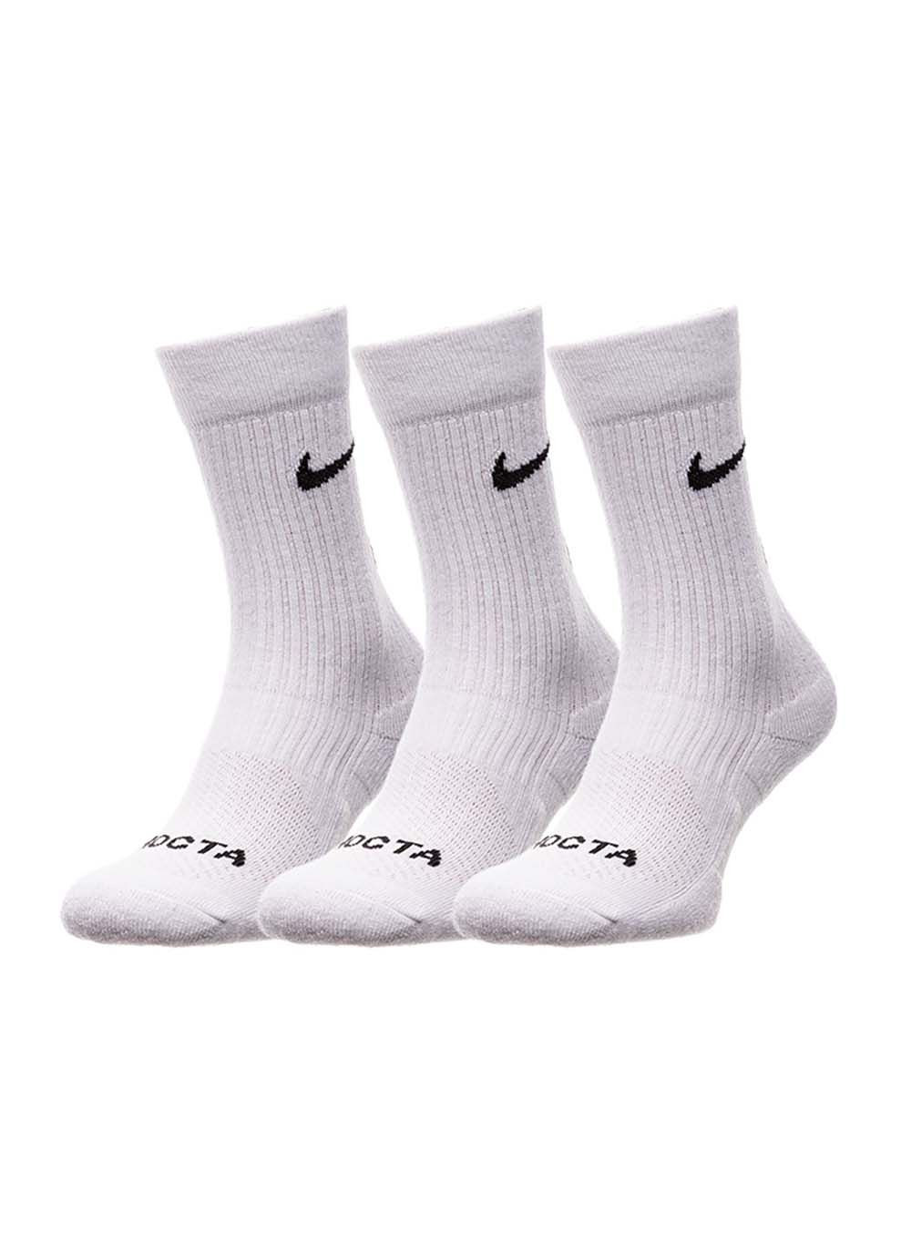 Белые носки sr sox crew 3pr 160 nrg au белый Nike однотонные (302224216)