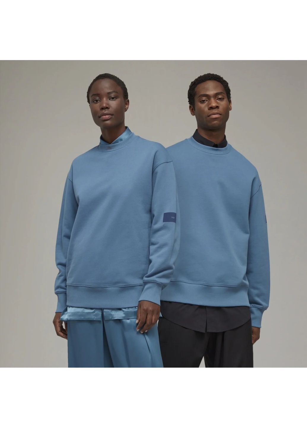 Свитшот унисекс Y-3 Organic Cotton Terry Crew Sweater Blue IB4799 adidas (364838220)