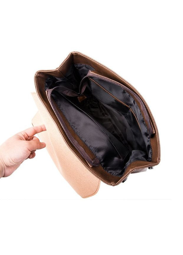 Винтажный мужской городской рюкзак эко кожа Черный No Brand (302391194)