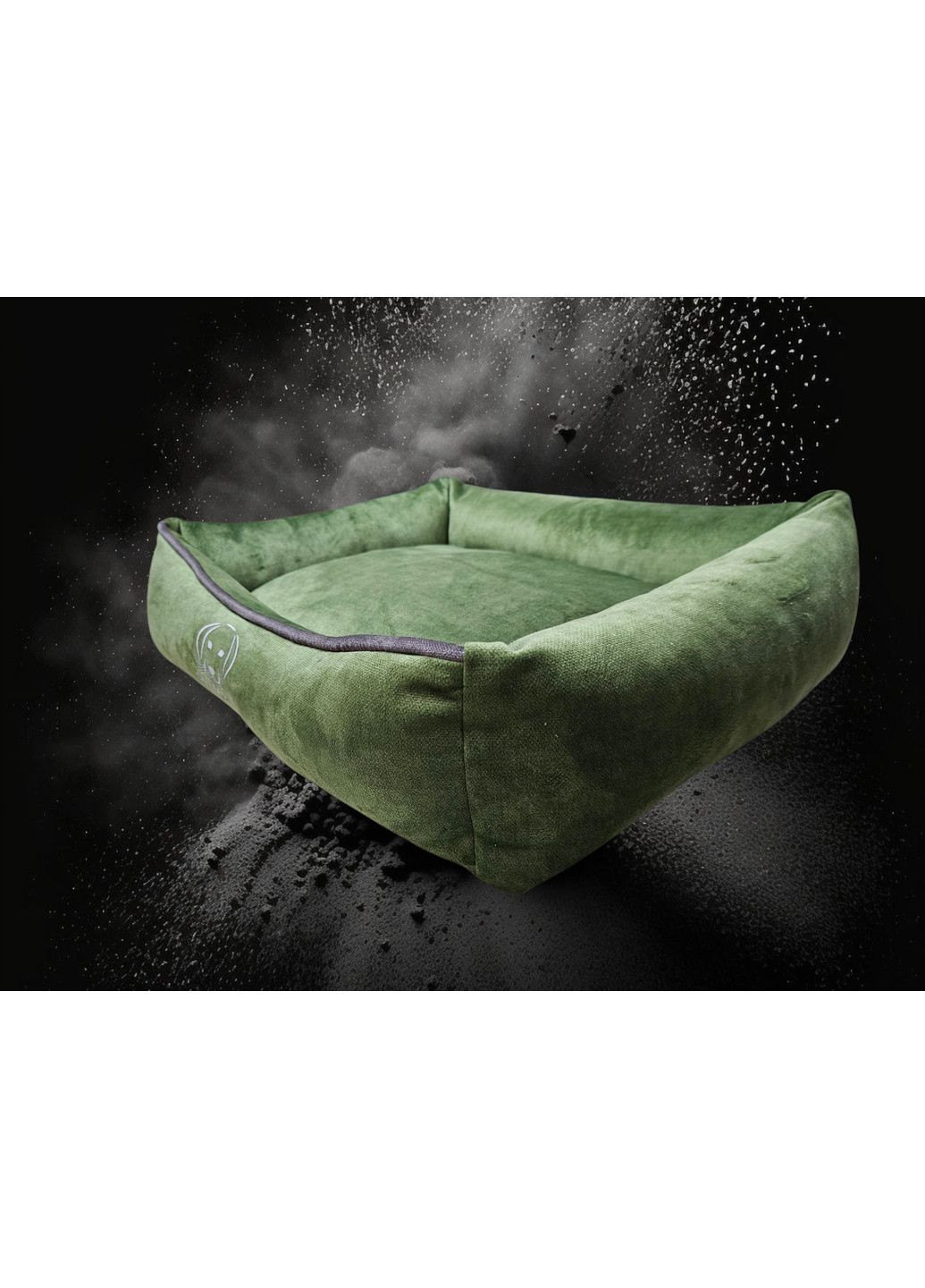 Лежанка 160х110х25см з текстилю для гігантських собак "Topaz Green 33 " (Зелений) S&N Family (361204493)