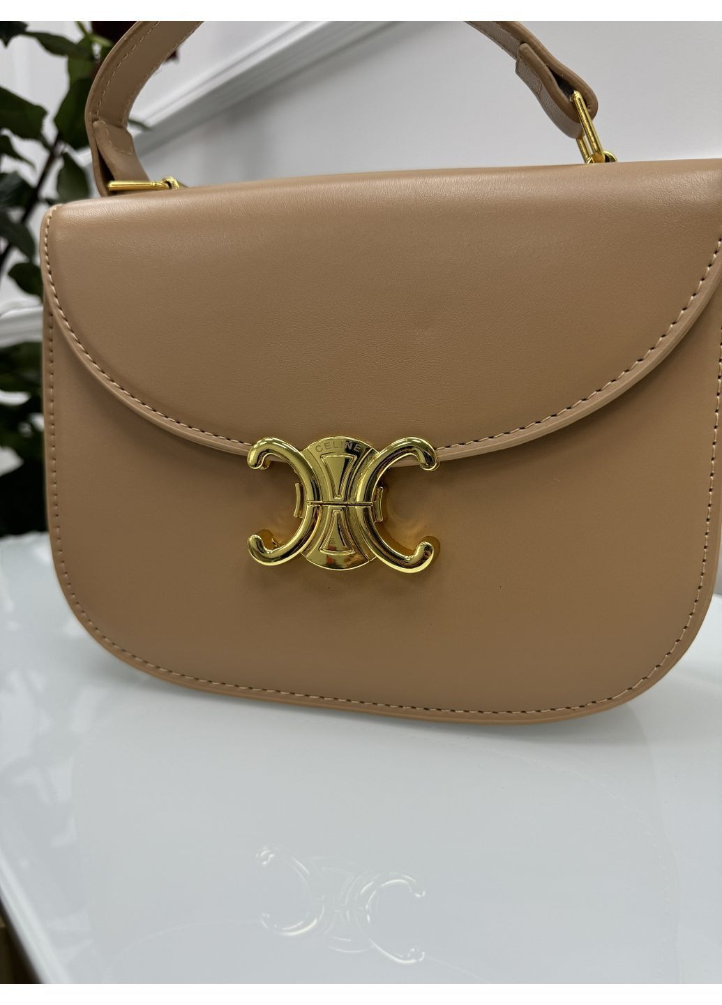 Сумка через плече бежевий колір No Brand (372511598)