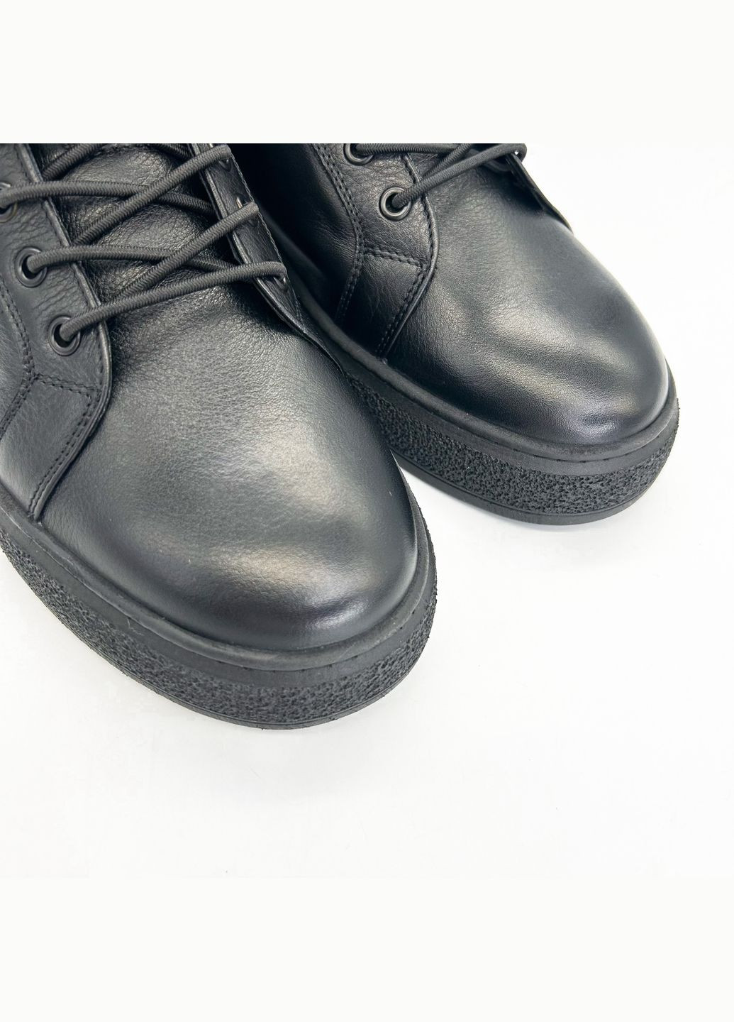 Черные осенние ботинки (р) кожа 0-2-2-4626988 Kadar
