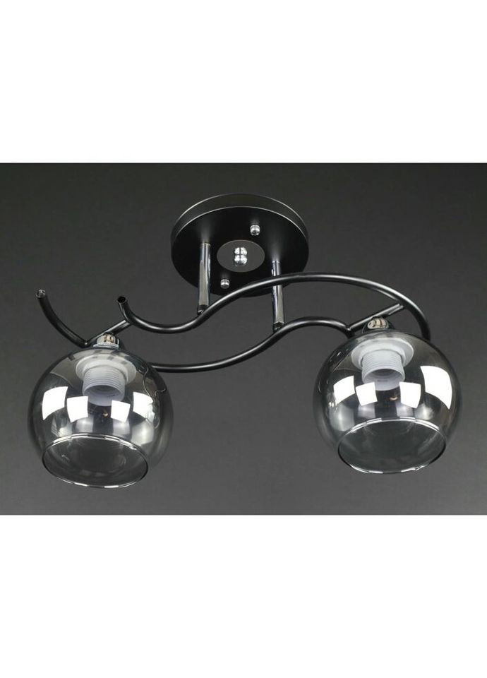 Стельова люстра на 2 лампочки 27413 Чорний 25х15х40 см. Sunnysky (335975463)