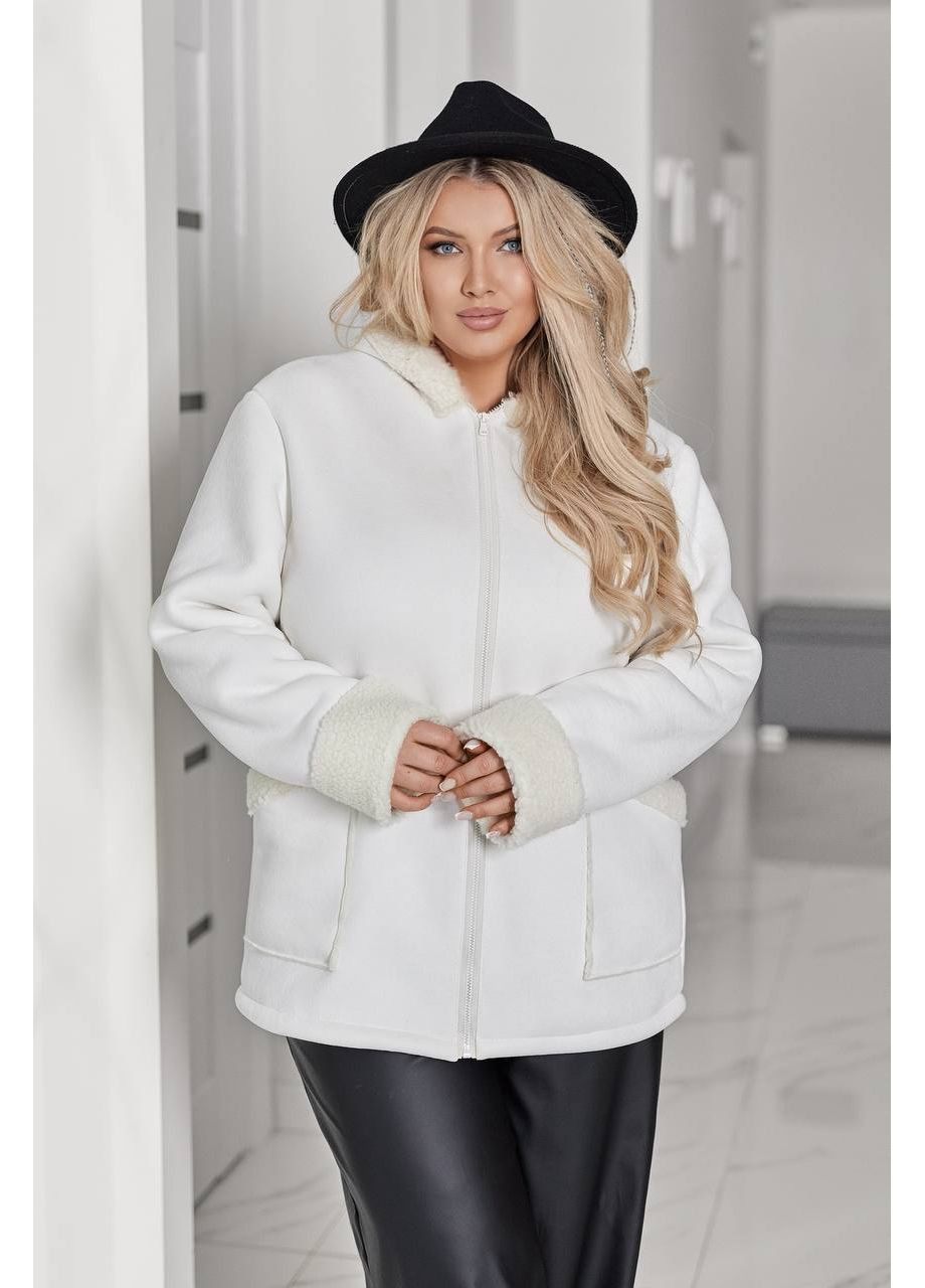 Дубленка с мехом на змейке – стиль, тепло и комфорт (замеры в описании) DK/DL Мода без кордонів (367829033)