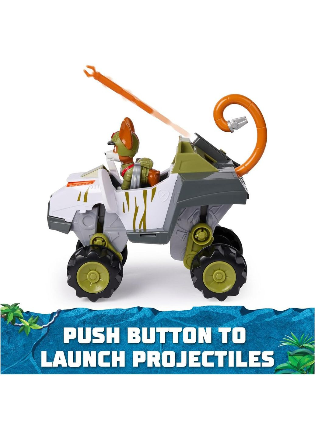 Щенки патруля в джунглях Машина обезьяна и фигурка Трекера Оригинал Paw Patrol Jungle Pups Tracker's Monkey Vehicle Spin Master (365251618)