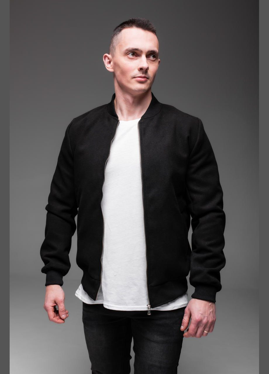 Стильный кэжуал бомбер под кашемир Vakko на молнии (316579106)