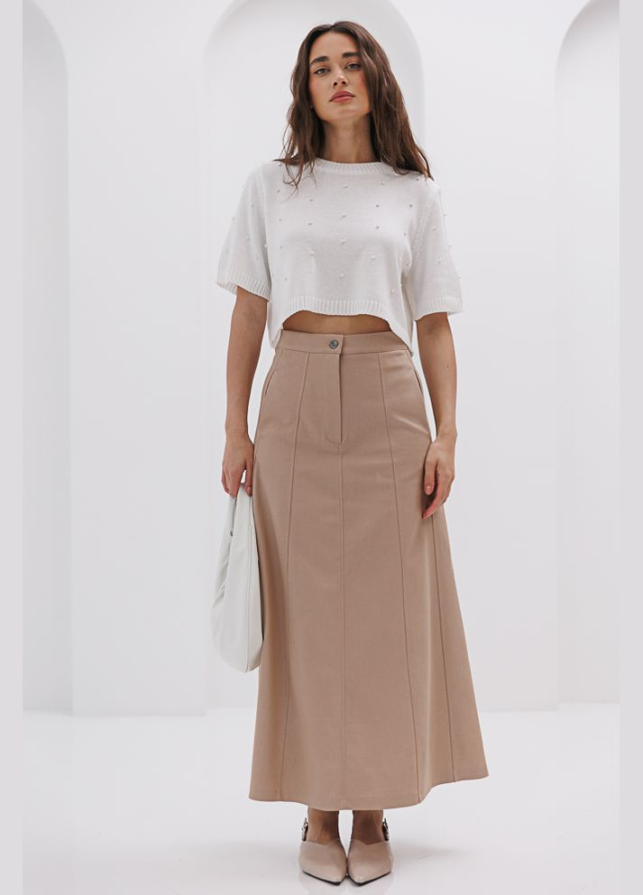 Женская вязаная футболка Arjen - (295185339)