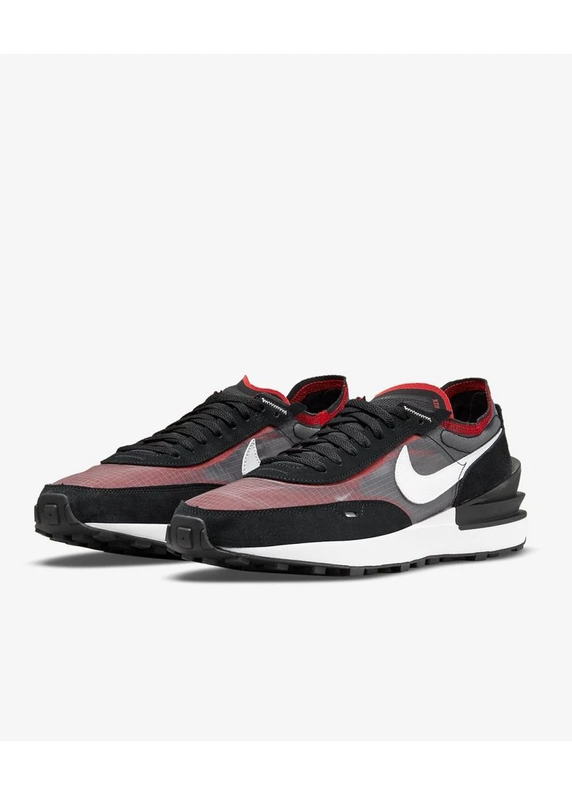 Цветные всесезонные кроссовки waffle one se black sport red dd8014-001 Nike