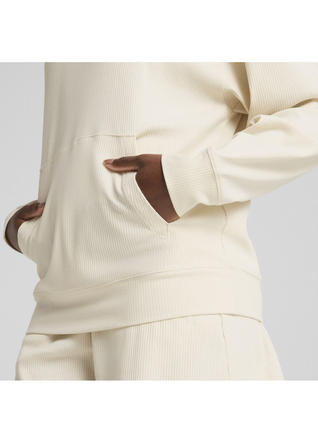 Худи ESS ELEVATED Comfort Rib Hoodie Women Puma (317249352)