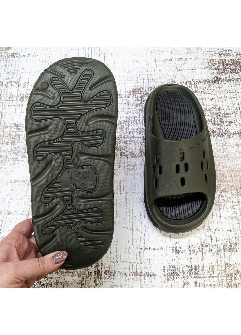 Хаки повседневные шлепанцы мужские Fashion